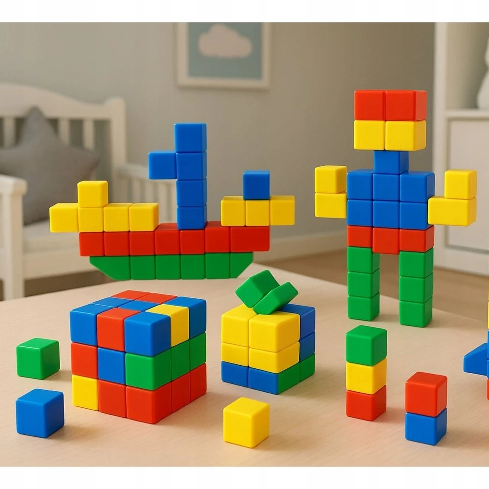 Lean Toys Magnetiniai edukaciniai blokai, 32 vnt.