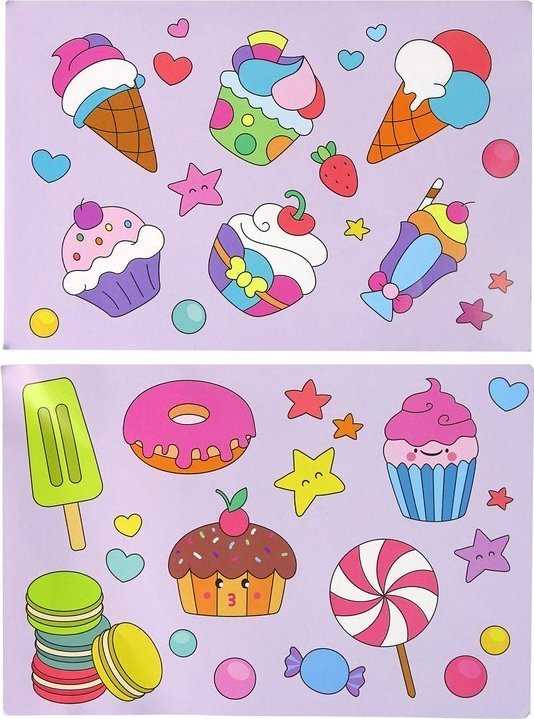 Lean Cars CREAM Kūrybinis rinkinys Stained Glass Window Fusing Paint Ice Kreminis Sweets 3D