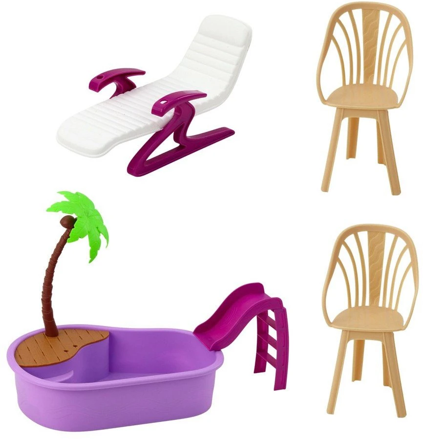 Lean Toys Lėlė Anlily su baseinu ir aksesuarais