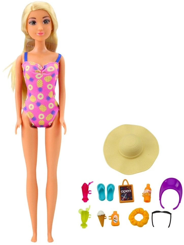 Lean Toys Lėlė Anlily su baseinu ir aksesuarais