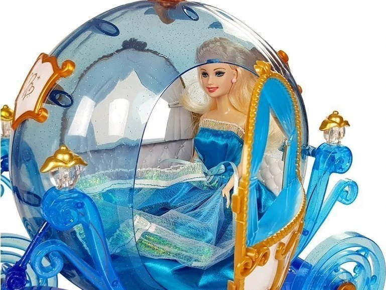 Lean Toys Lėlė su Karieta ir Arklio Komplektu