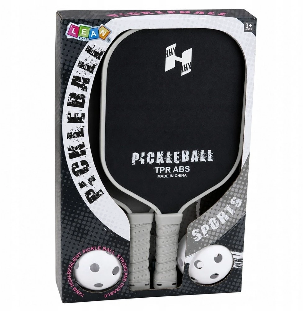 Zestaw Pickleball rinkinys juodas ir pilkas 2 vnt.