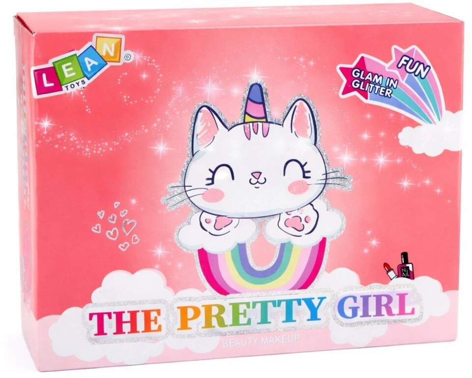 Lean Toys Kosmetinė rožinė