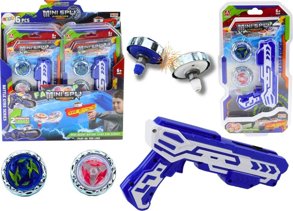 Lean Toys Mėlynas disko šaudyklės rinkinys su metaliniais diskais