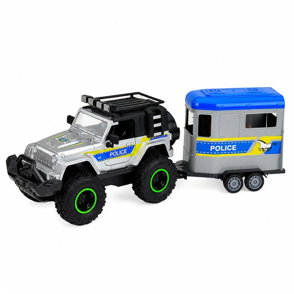 Zestaw Policijos automobilis su priekaba