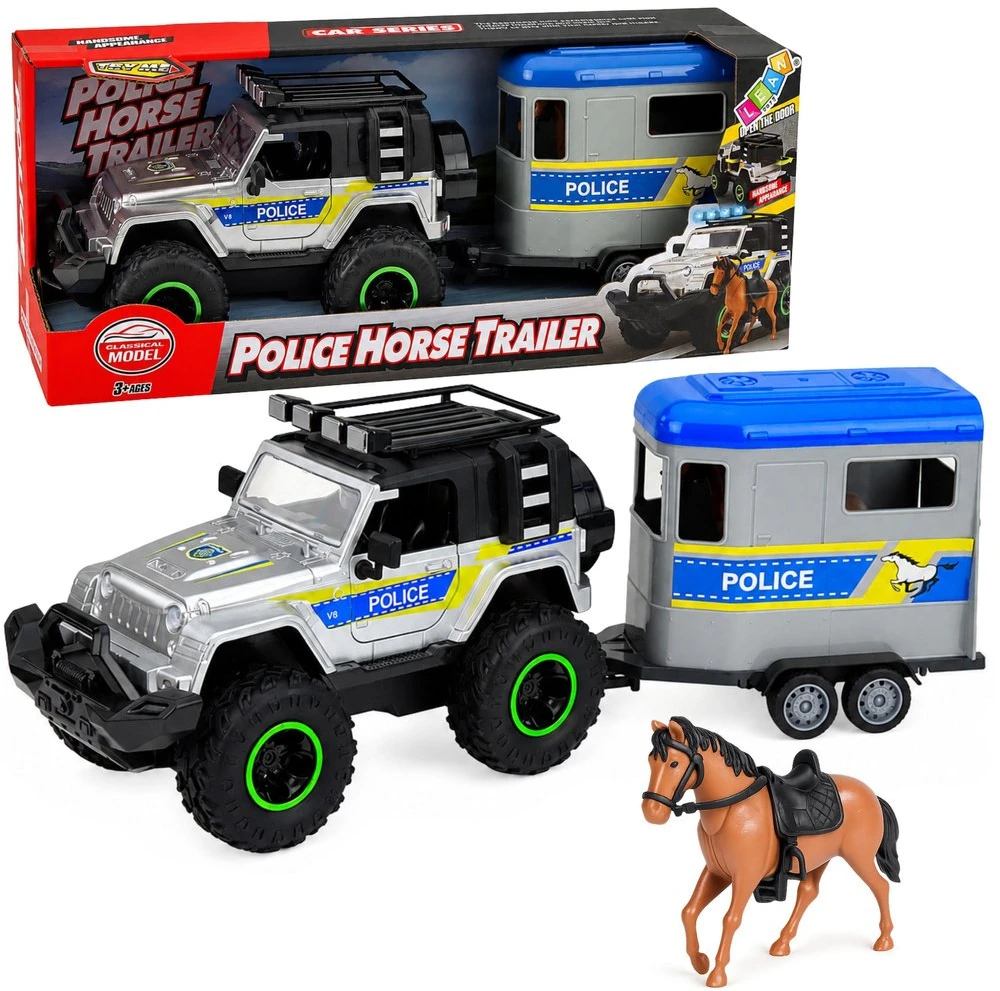 Zestaw Policijos automobilis su priekaba