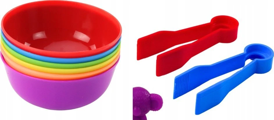Lean Toys Edukacinis skaičiavimo ir spalvų rinkinys su dinozaurais 48 vnt.