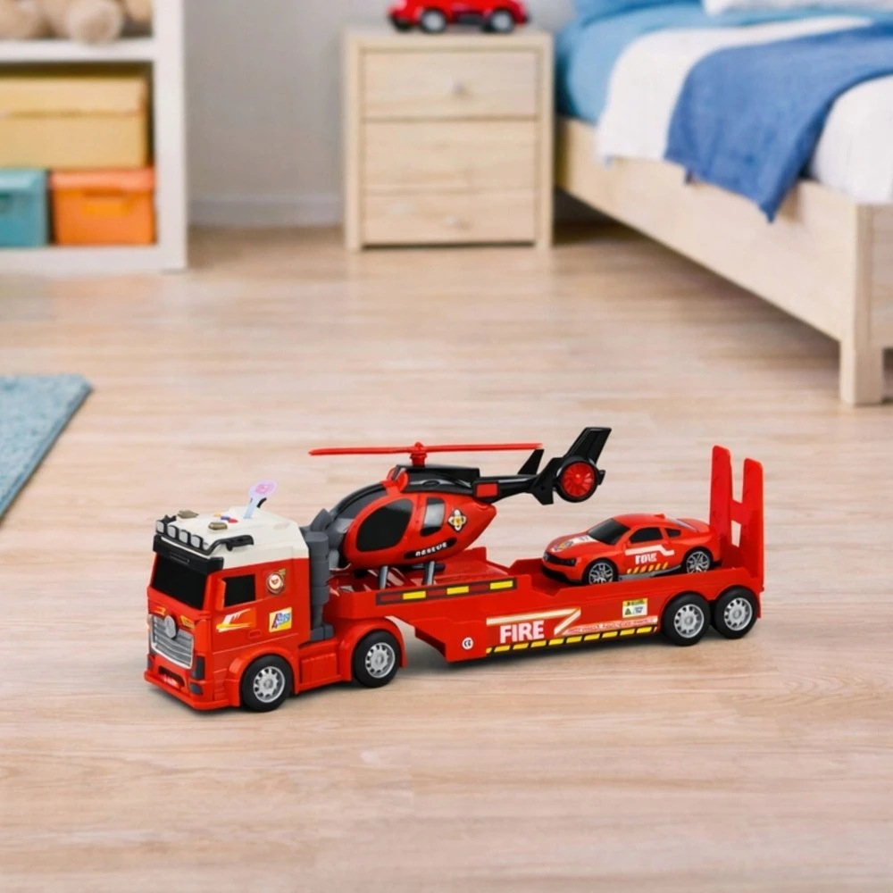 Lean Toys Gaisrinės gelbėjimo rinkinys raudonas