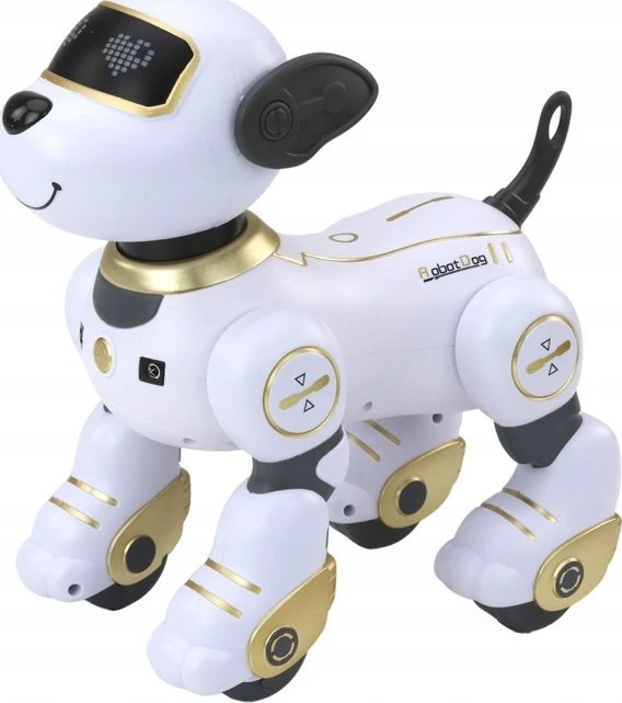 Lean Toys Nuotoliniu būdu valdomas interaktyvus robotas šuo, 23x23x14 cm