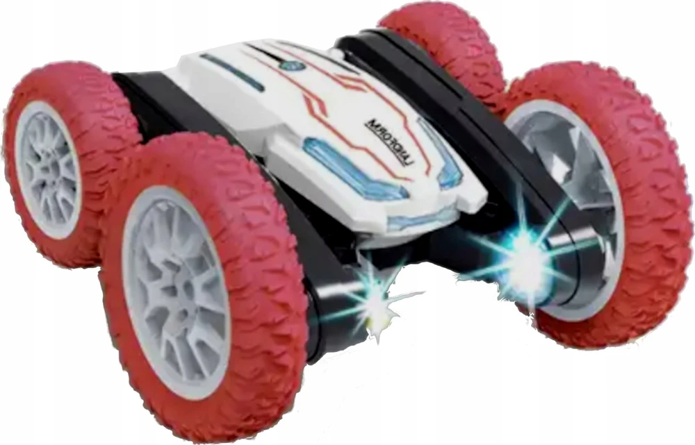 Lean Toys LeanToys Ratinis automobilis su nuotolinio valdymo pultu 360 raudonas