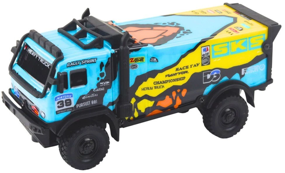 Lean Toys Nuotoliniu būdu valdomas sunkvežimis su garsu, mėlynas
