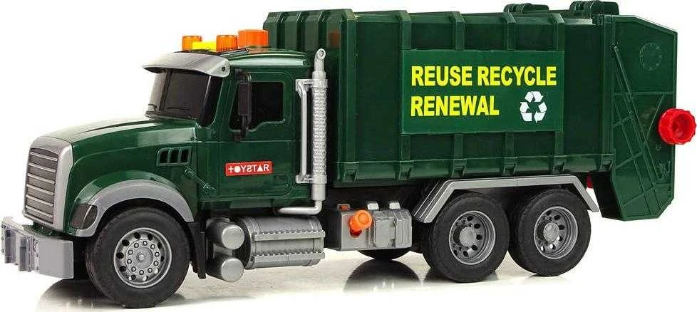 Lean Toys Šiukšliavežis su šviesomis ir garsais