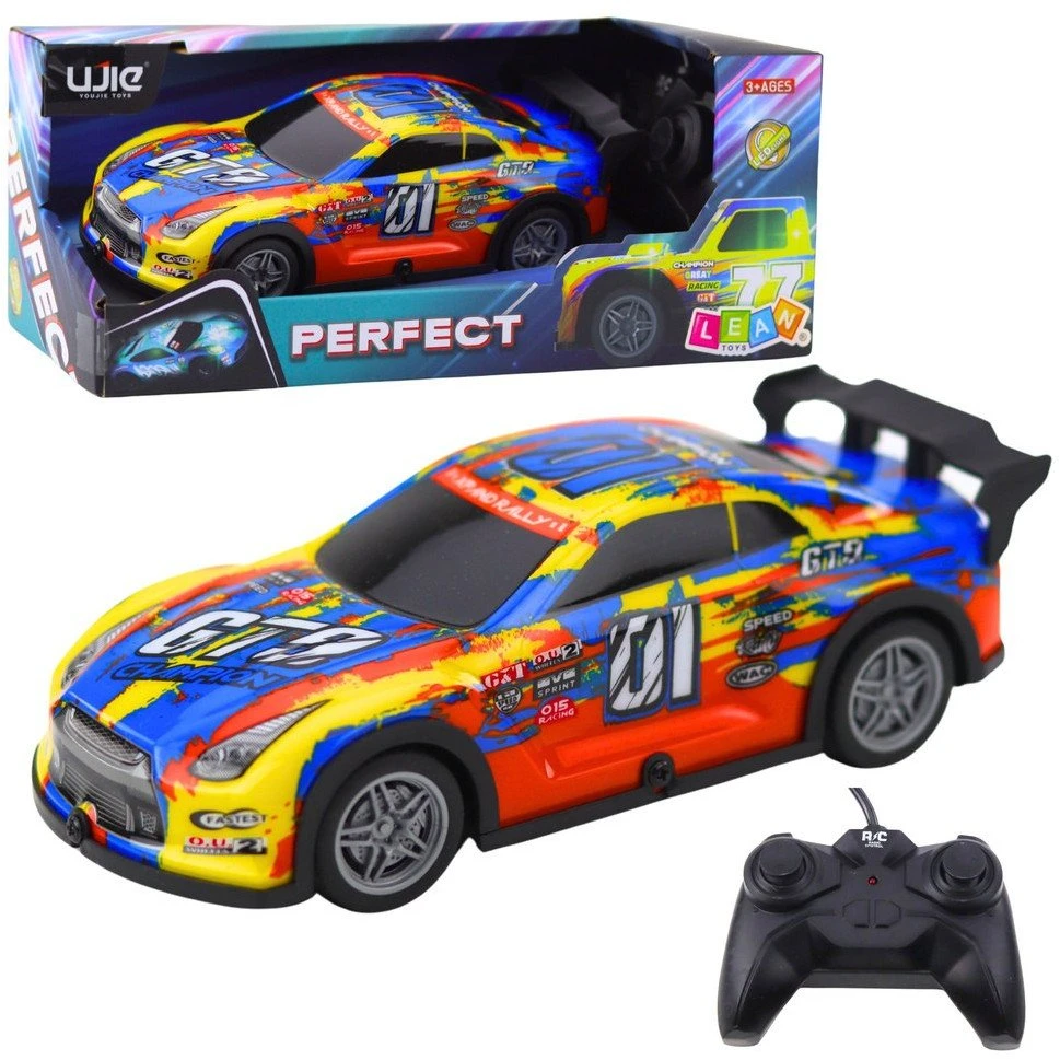 Lean Toys Nuotolinio Valdymo Lenktyninis Automobilis 27MHz su Šviečiančiu Kėbulu