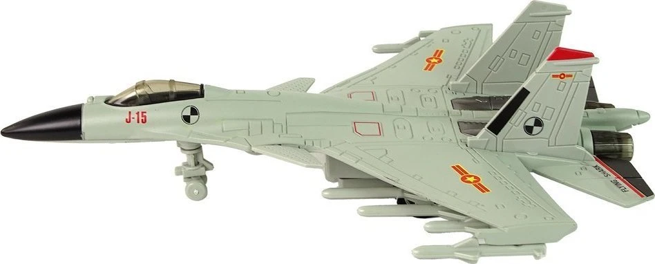Žaislinis naikintuvas Lean Toys, pilkas, 1 vnt