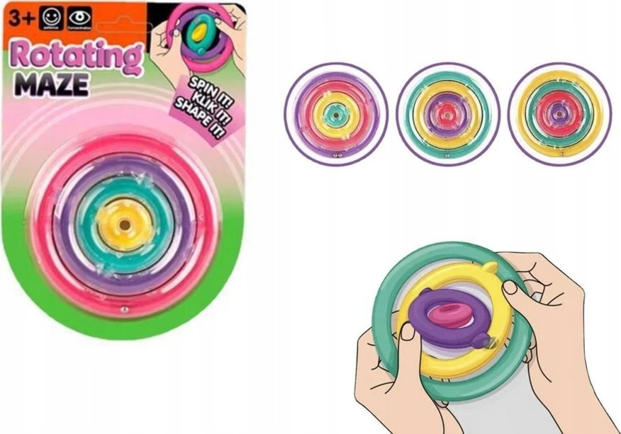 Lean Toys Sensorinis žaislas - besisukantys ratukai