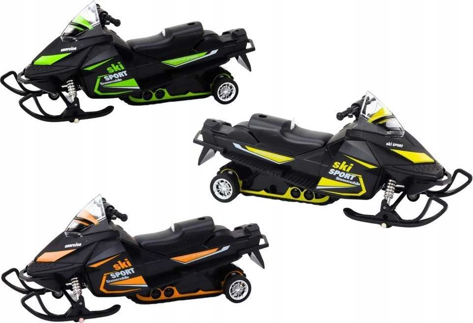 Žaislas sniego motociklas su garso ir šviesos efektais Lean Toys, juodas