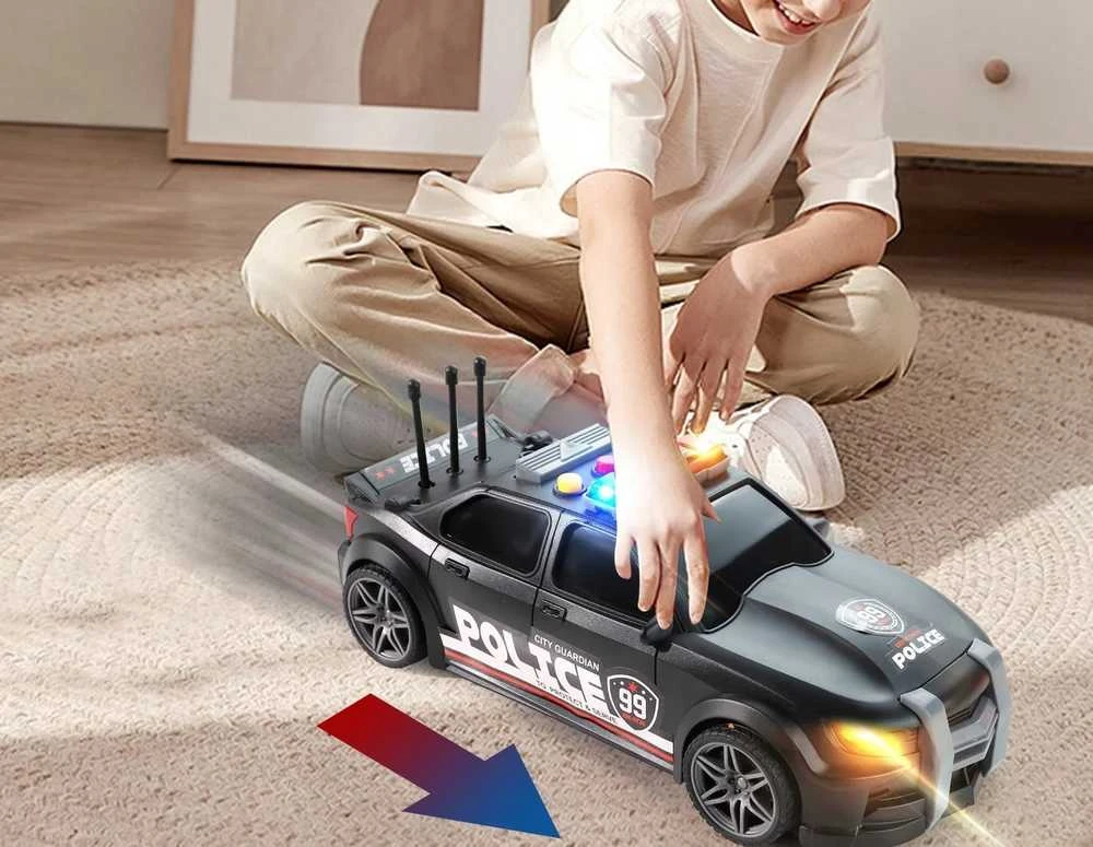 Lean Toys Policijos sportinis automobilis 1:16 su garsu