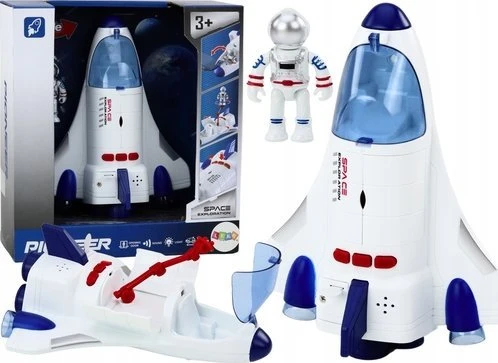 Lean Toys Žaislinis kosminis laivas su šviesomis ir garsais