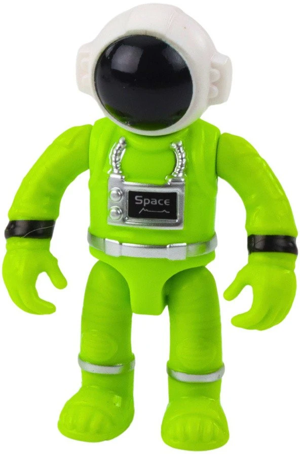 Lean Toys Žaislinė skraidanti lėkštė su astronautu ir šviesos bei garso efektais