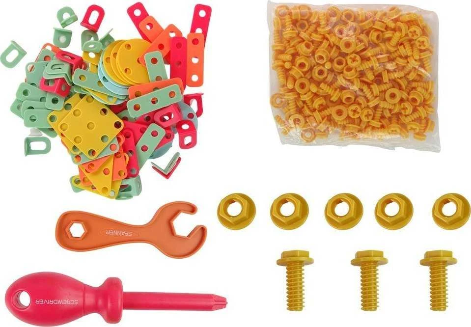 Lean Toys Vaikiškas įrankių rinkinys su bateriniu atsuktuvu