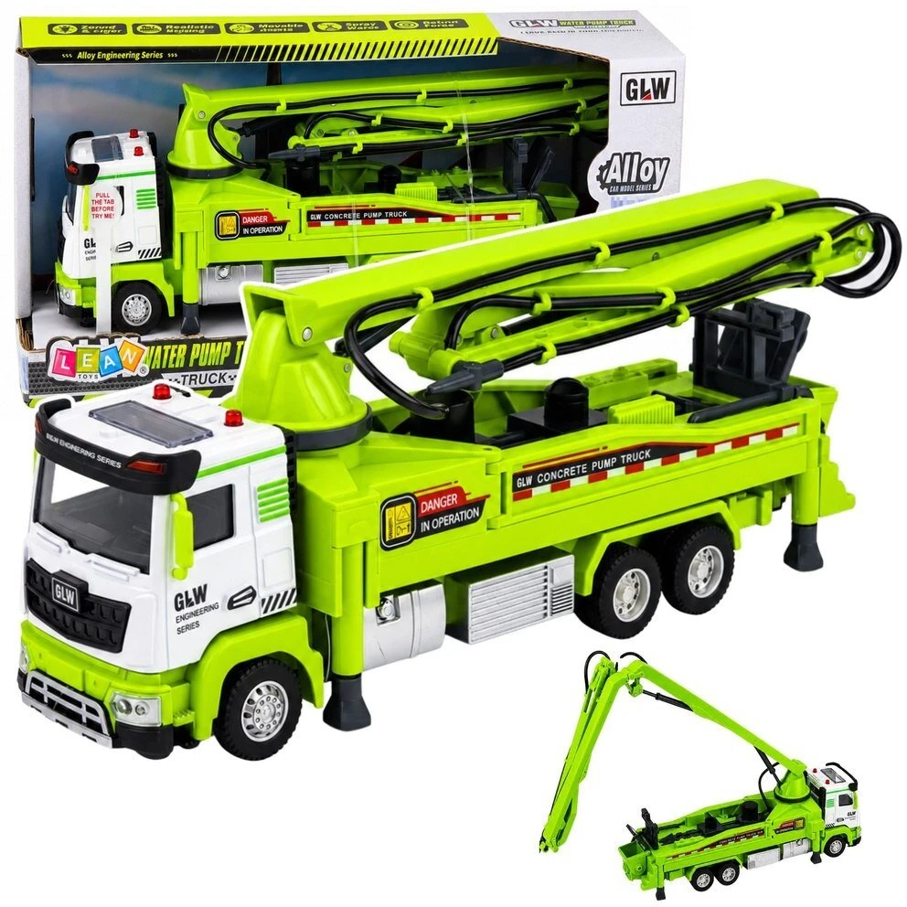 Lean Toys Žaislinis autocisternos modelis su šviesos ir garso efektais, 1:40