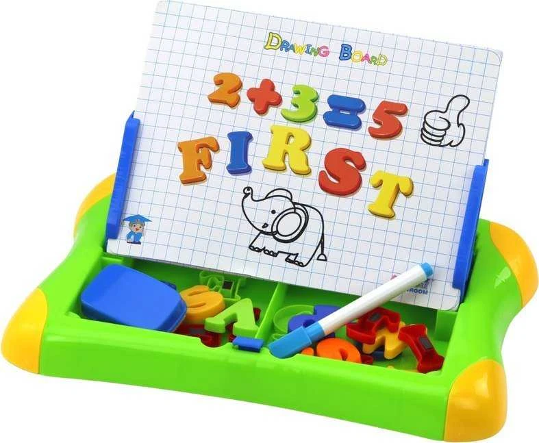 Lean Toys Magnetinė edukacinė lenta su raidėmis ir skaičiais