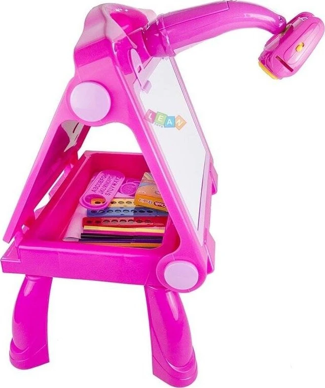 Lean Toys Piešimo lenta/projektorius, rožinė