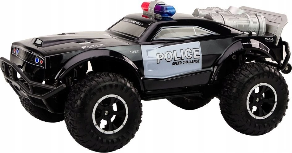 Terenowy Nuotoliniu būdu valdomas automobilis Off-road Remote Controlled Police Car RC 1:8