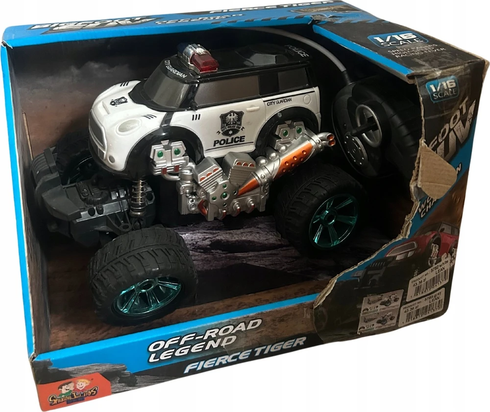 Terenowy Nuotoliniu būdu valdomas automobilis Off-road Remote Controlled Police Car RC 1:8