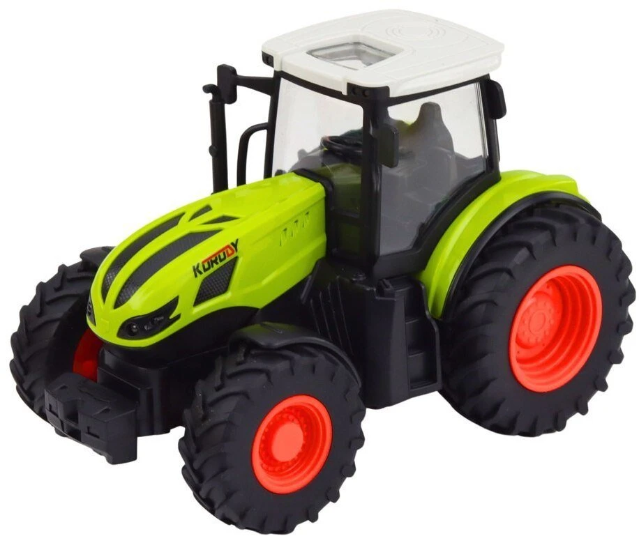 Lean Toys RC traktorius su priekaba 1:24