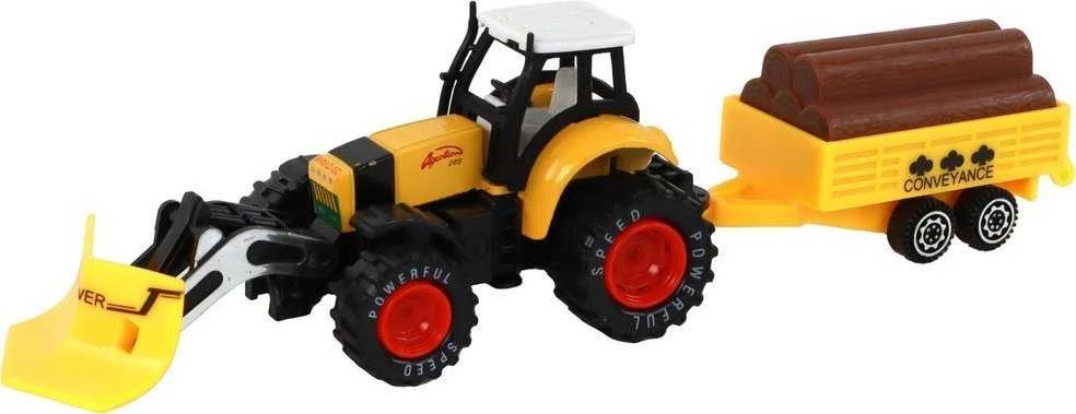 Žaislinis traktorius su priedais Lean Toys