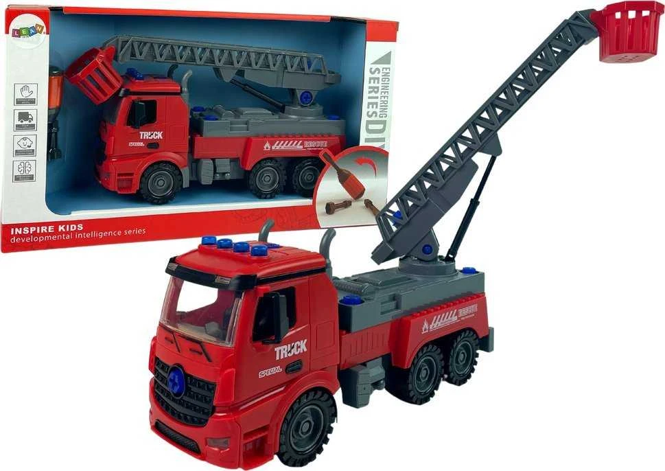 Gaisrinė mašina su atsuktuvu Lean Toys, 28 cm