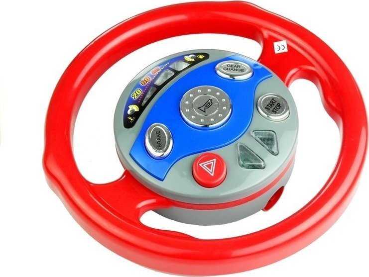 Lean Toys „LeanToys“ vairo simuliatorius automobiliui su tikrais garsais
