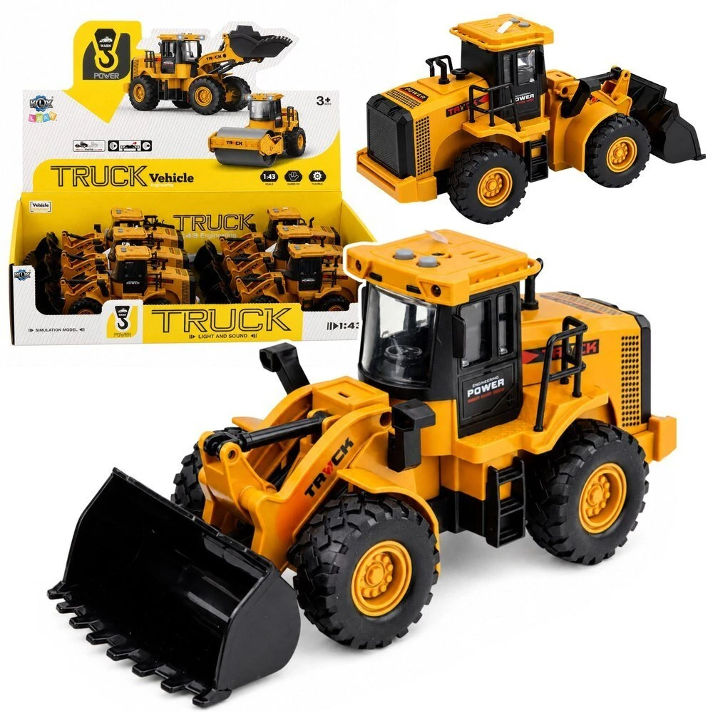 Lean Toys Ratinis krautuvas 1:43 geltonas ir juodas
