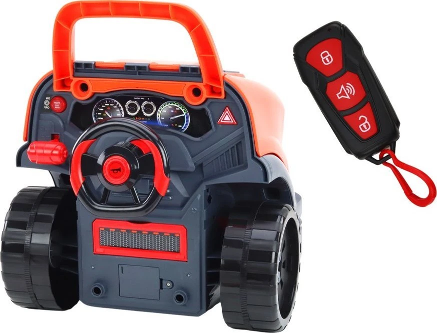Lean Toys Vaikiškas automobilio variklio išardymo rinkinys, oranžinis