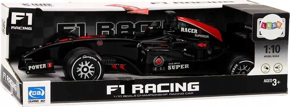 Lean Toys Mašinėlė Racer Sports Car F1 Driven 1:10 Juodas Sounds
