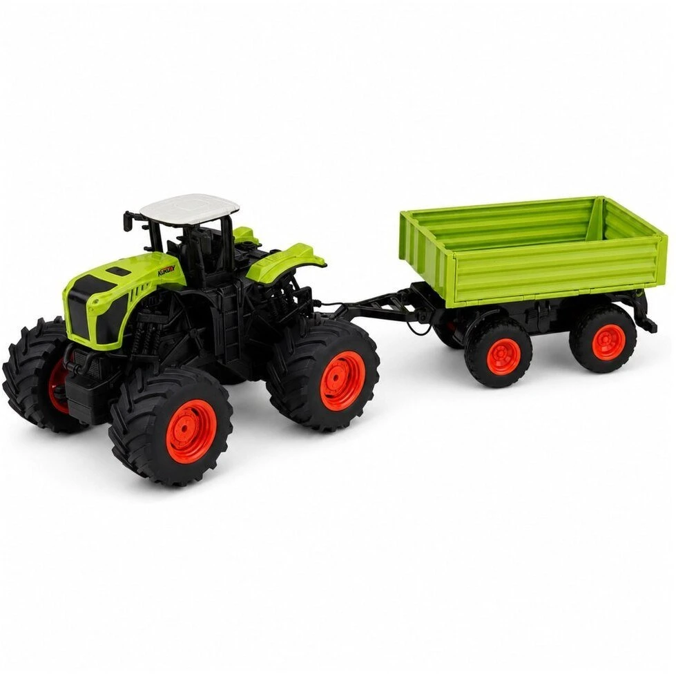 Lean Toys RC traktorius su savivartine priekaba 1:16