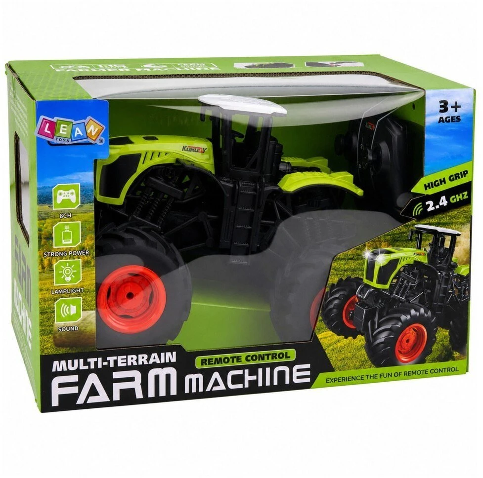 Lean Toys RC traktorius 1:16