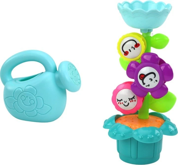 Lean Toys Žaislinis laistytuvas su spalvotais gėlių elementais