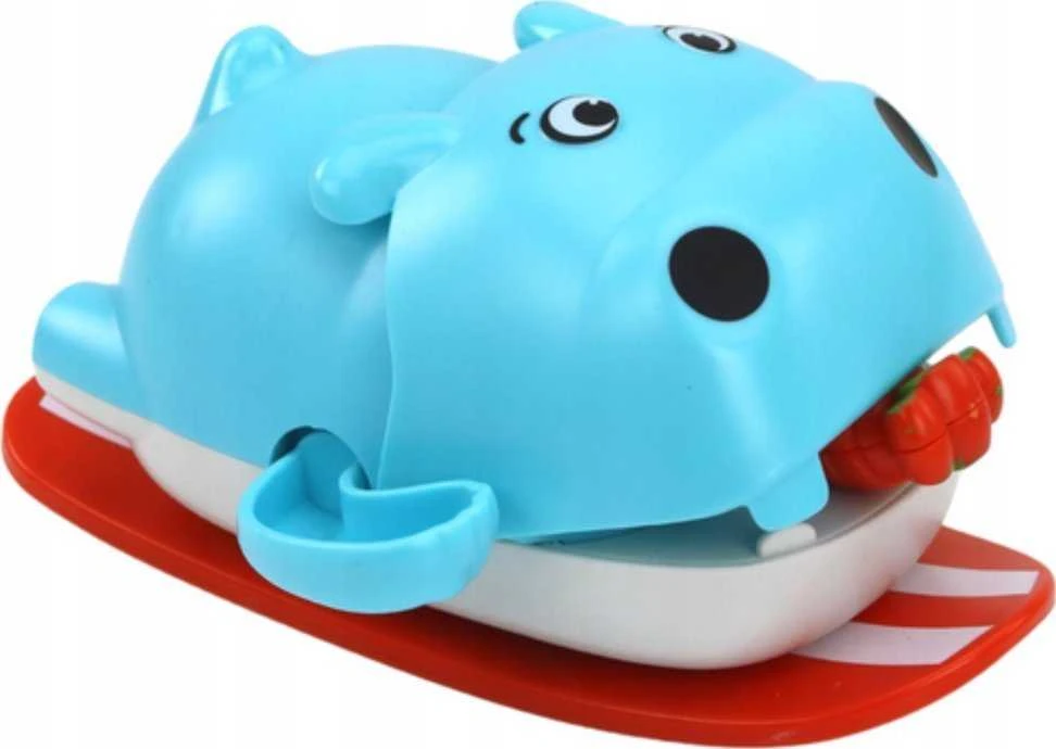 Vonios žaislas Begemotas ant banglentės Lean Toys, 1 vnt.