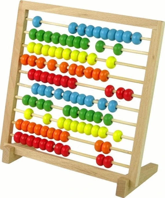 Spalvinga medine skaičiuokle Lean Toys