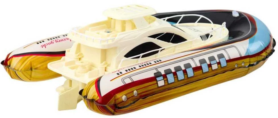 Lean Toys Pripučiamas RC jachtos modelis su LED apšvietimu