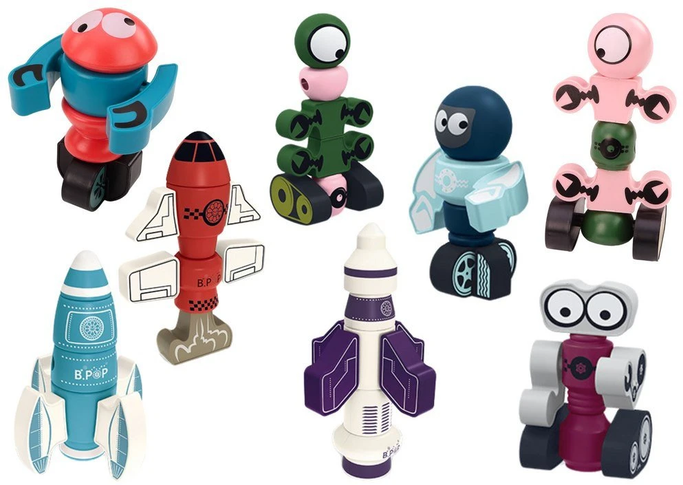 Lean Toys Konstruktoriaus figūrėlių rinkinys, 56 vnt.