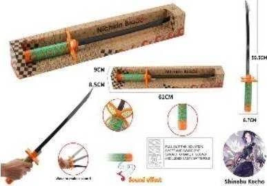 Lean Toys Samurajų Kalavijas su Garsu, Žalia Rankena, 56 cm