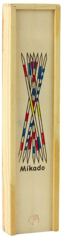 Lean Toys Stalo žaidimas Mikado 41 vnt. medinių pagaliukų