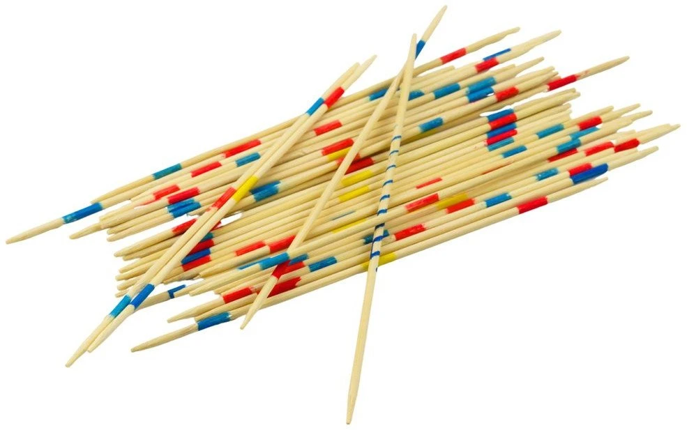 Lean Toys Stalo žaidimas Mikado 41 vnt. medinių pagaliukų