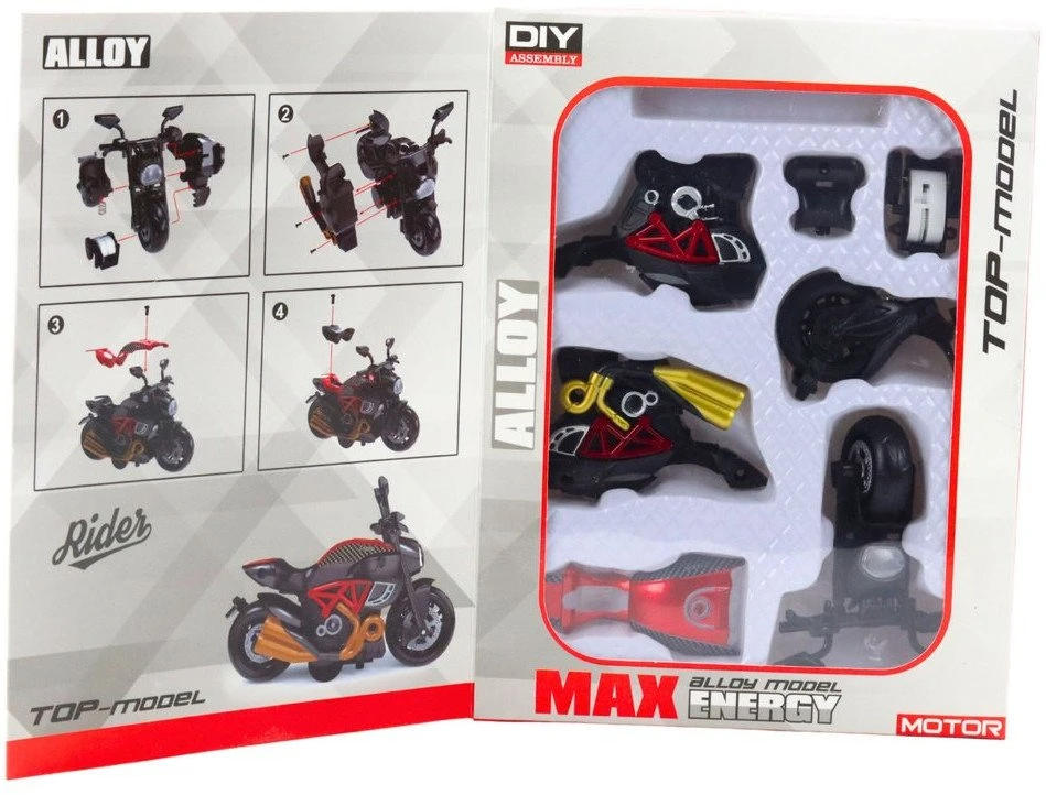 Lean Toys Motociklo modelis 1:14 raudonas