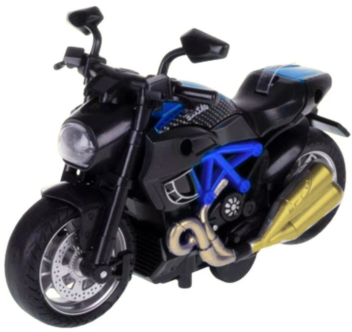 Lean Toys Motociklo Modelis 1:14 Mėlynas Surinkimui