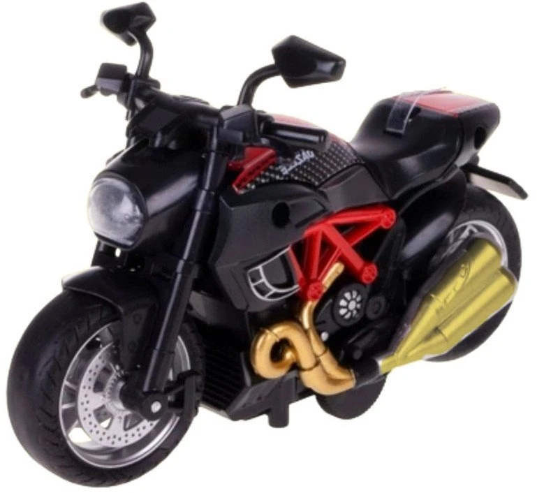 Lean Toys Motociklo modelis 1:14 raudonas