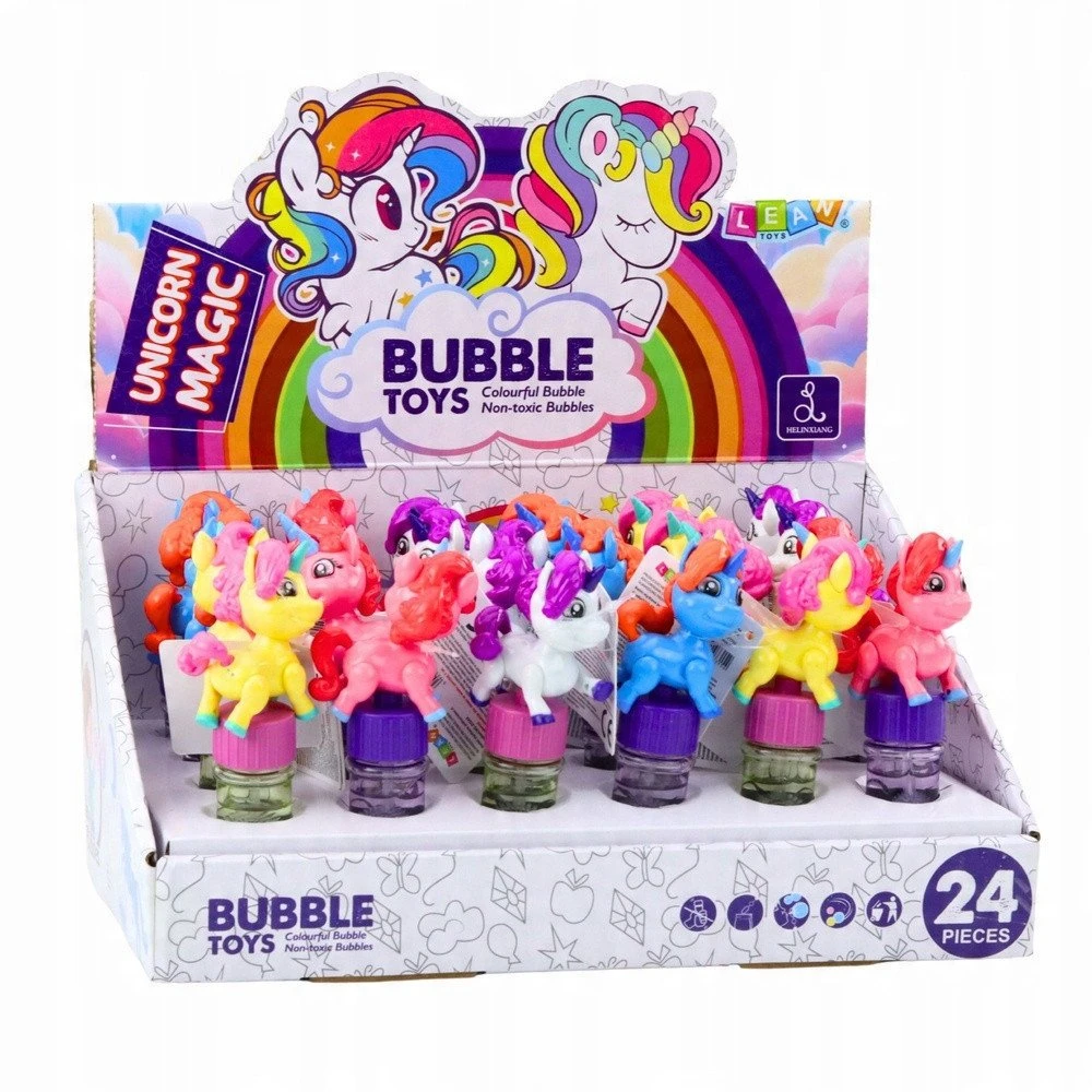 Lean Toys Muilo burbulai su vienaragiu, 14 cm